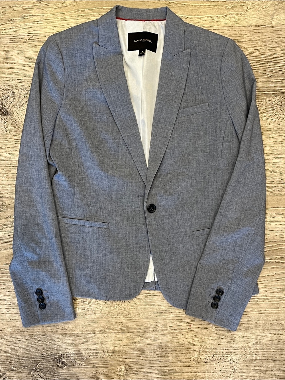Banana Republic Light Blue Women's Single-Button Blazer